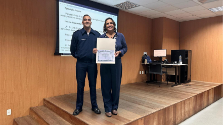 Defensora pública ministra aula para alunos do Curso de Polícia Judiciária Militar do Comando da Aeronáutica  2